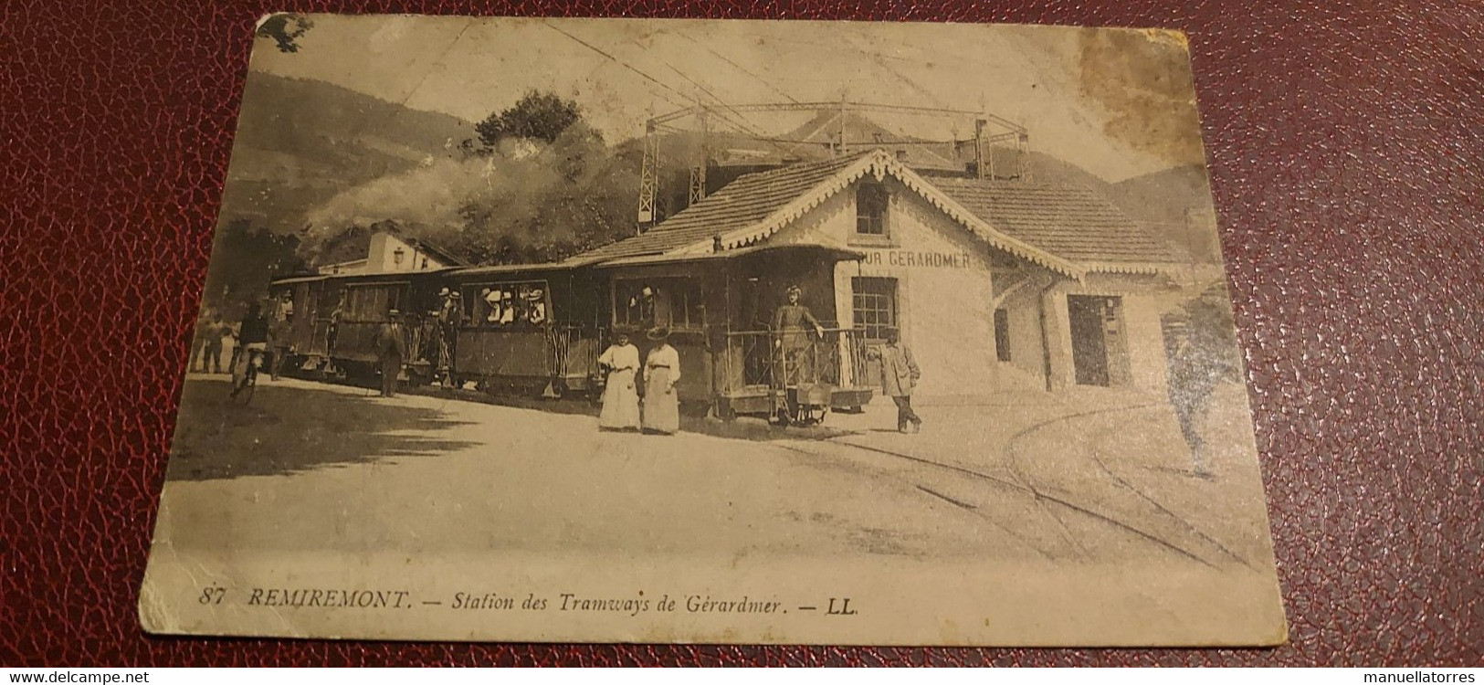 Ancienne Carte Postale - Remiremont - Station Des Tramways De Gerardmer - Remiremont