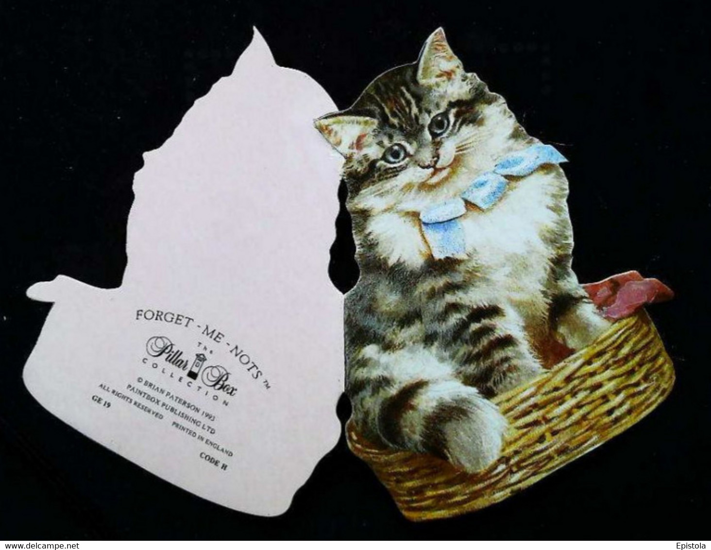 ► Double Decoupis Moderne Anglais    - Chat Vintage   -  Victorian Cat Period - Animali