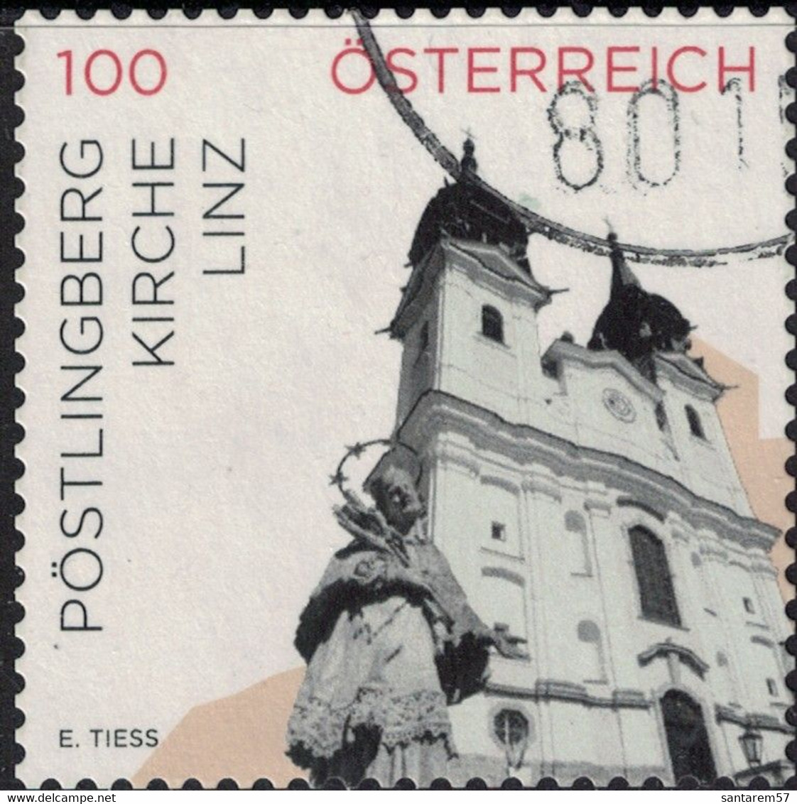 Autriche 2015 Oblitéré Used Church Eglise Pöstlingberg Linz - Gebraucht