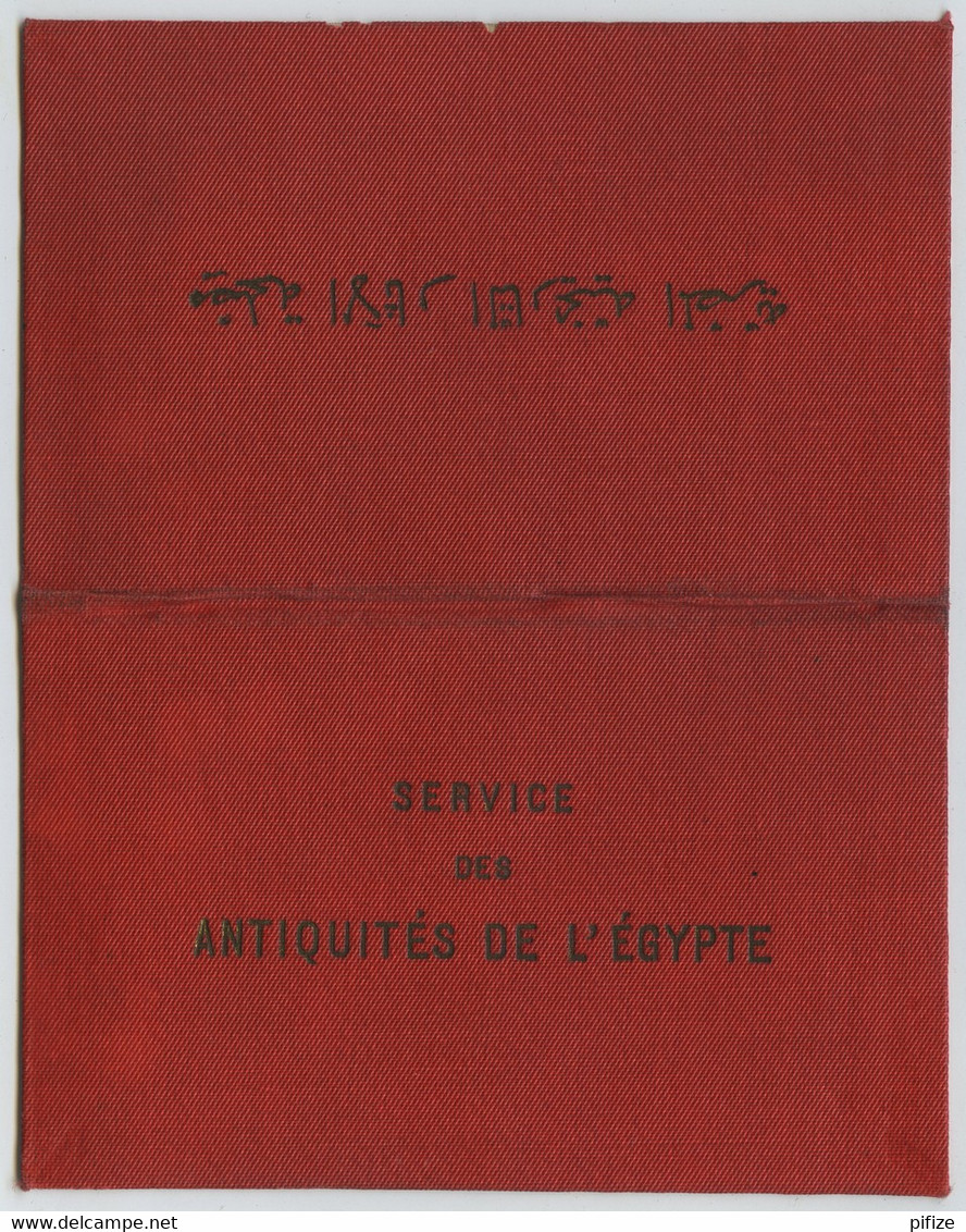 Carte Du Service Des Antiquités De L'Egypte. 1910. Comtesse De Pierredon (Princesse Mabel De Polignac). - Tickets - Vouchers