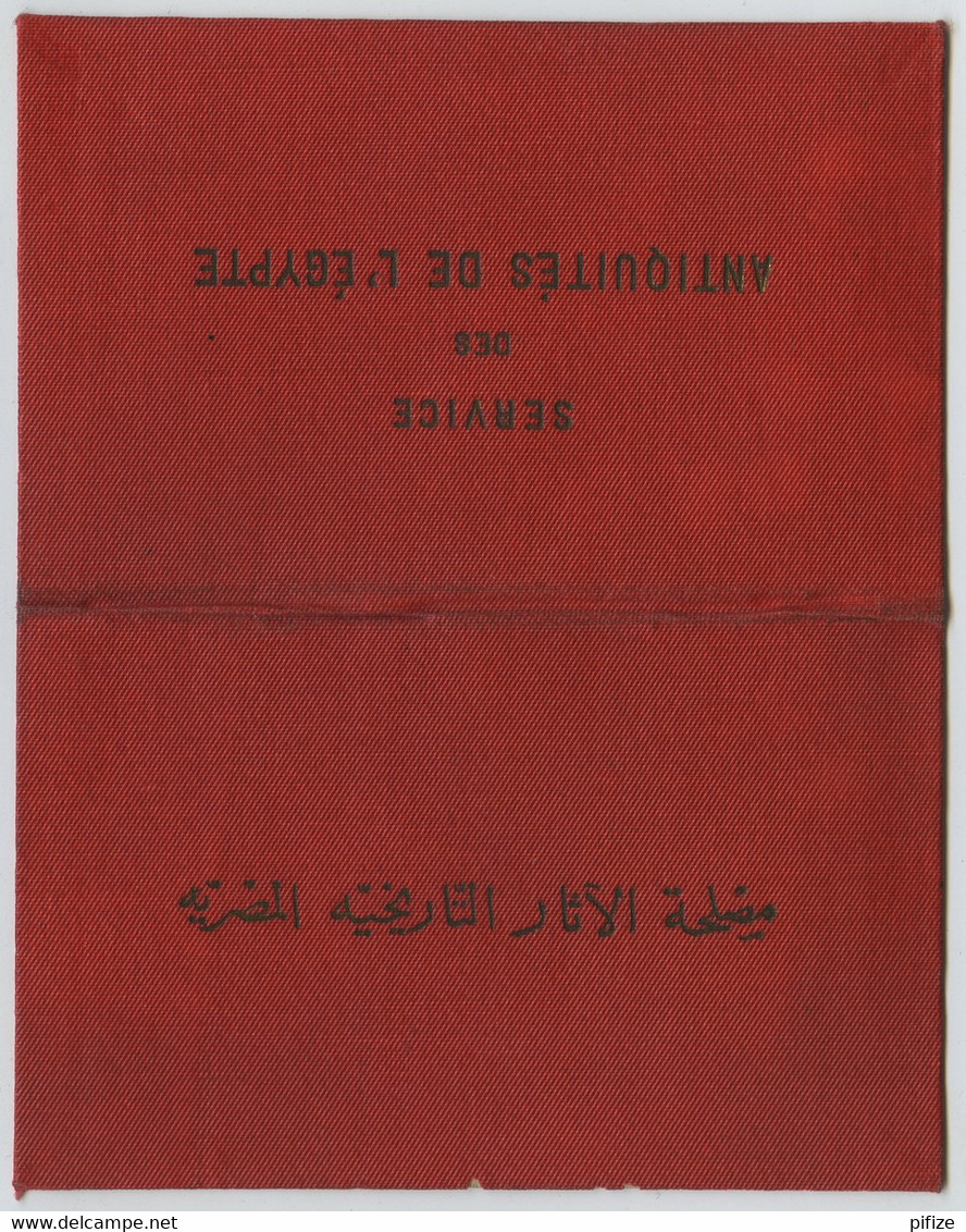 Carte Du Service Des Antiquités De L'Egypte. 1910. Comtesse De Pierredon (Princesse Mabel De Polignac). - Tickets - Vouchers