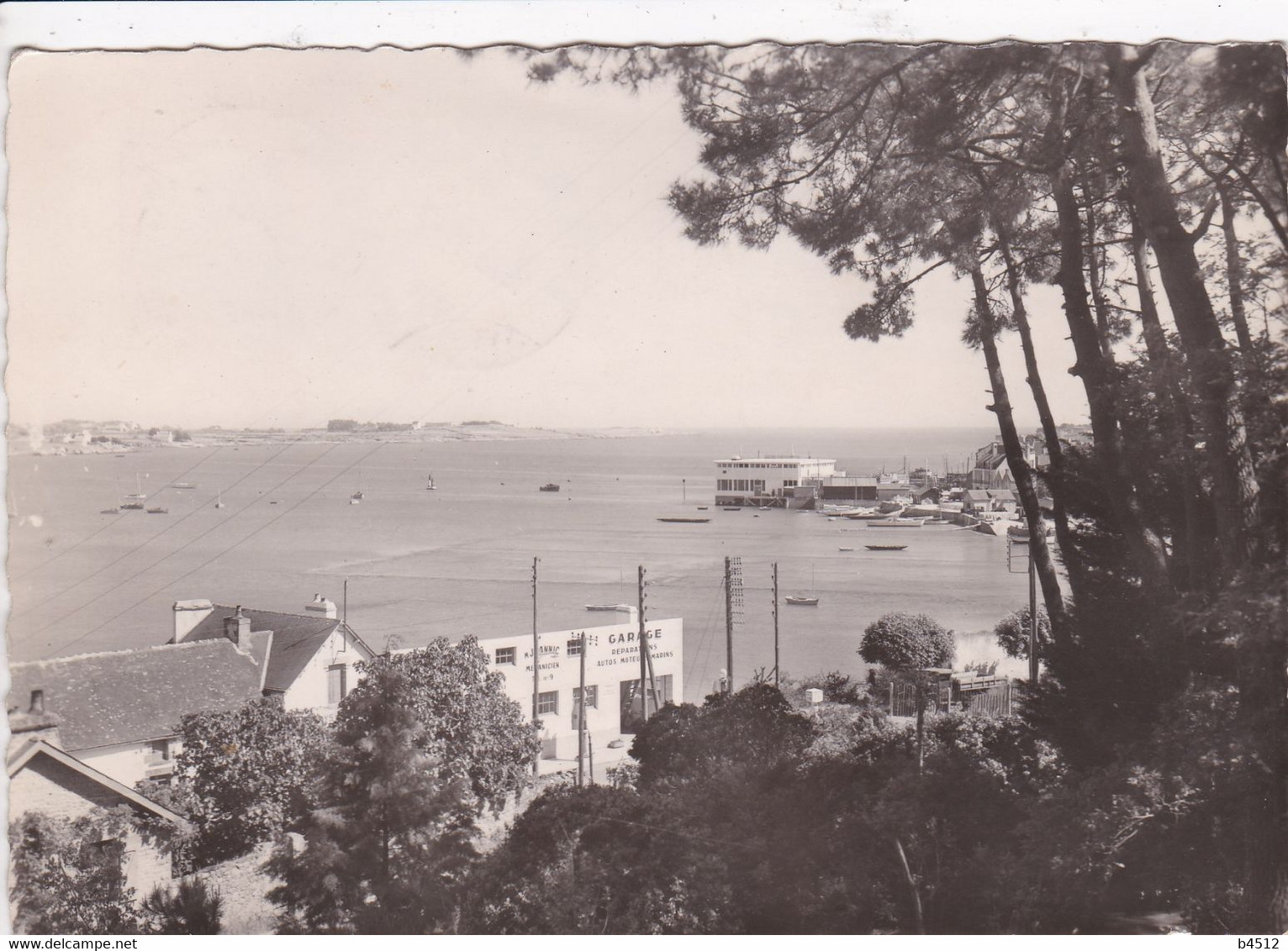 56 LA TRINITE Sur MER 1951 Le Port Et La Glacière , Façade Garage Jeannic ,autos , Moteurs Marins - La Trinite Sur Mer