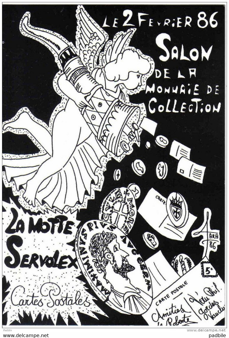 Carte Postale 73. La Motte Servolex   Salon De La Carte Postale Du Vieux Papier De La Monnaie 1986 Ange Trés Beau Plan - La Motte Servolex