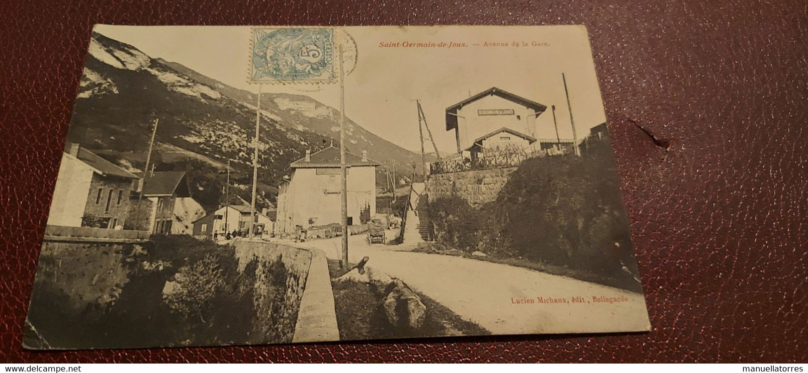 Ancienne Carte Postale - Saint Germain De Joux - Avenue De La Gare - Ohne Zuordnung