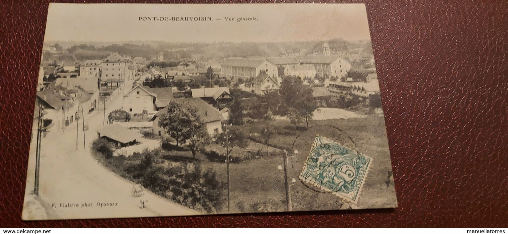 Ancienne Carte Postale - Pont De Beauvoisin - Vue Genérale - Other & Unclassified