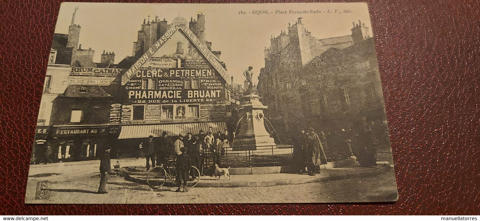 Ancienne Carte Postale - Dijon - Place François Rude - Dijon