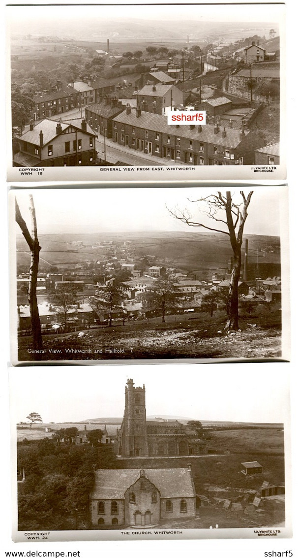 3 RPPC WHITWORTH HALLFORD Lilywhite Ltd Brighouse 1920'ies - Otros & Sin Clasificación