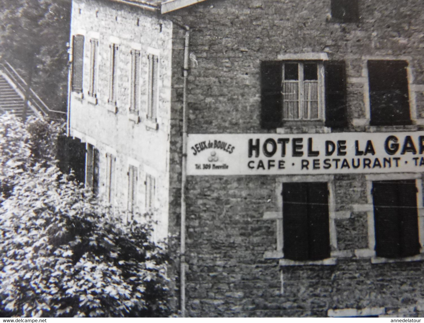 Carte Postale Nominative HÔTEL De La GARE , Propriétaire Jacquier à St- Germain-au-Mont-d'Or - Hotels & Restaurants