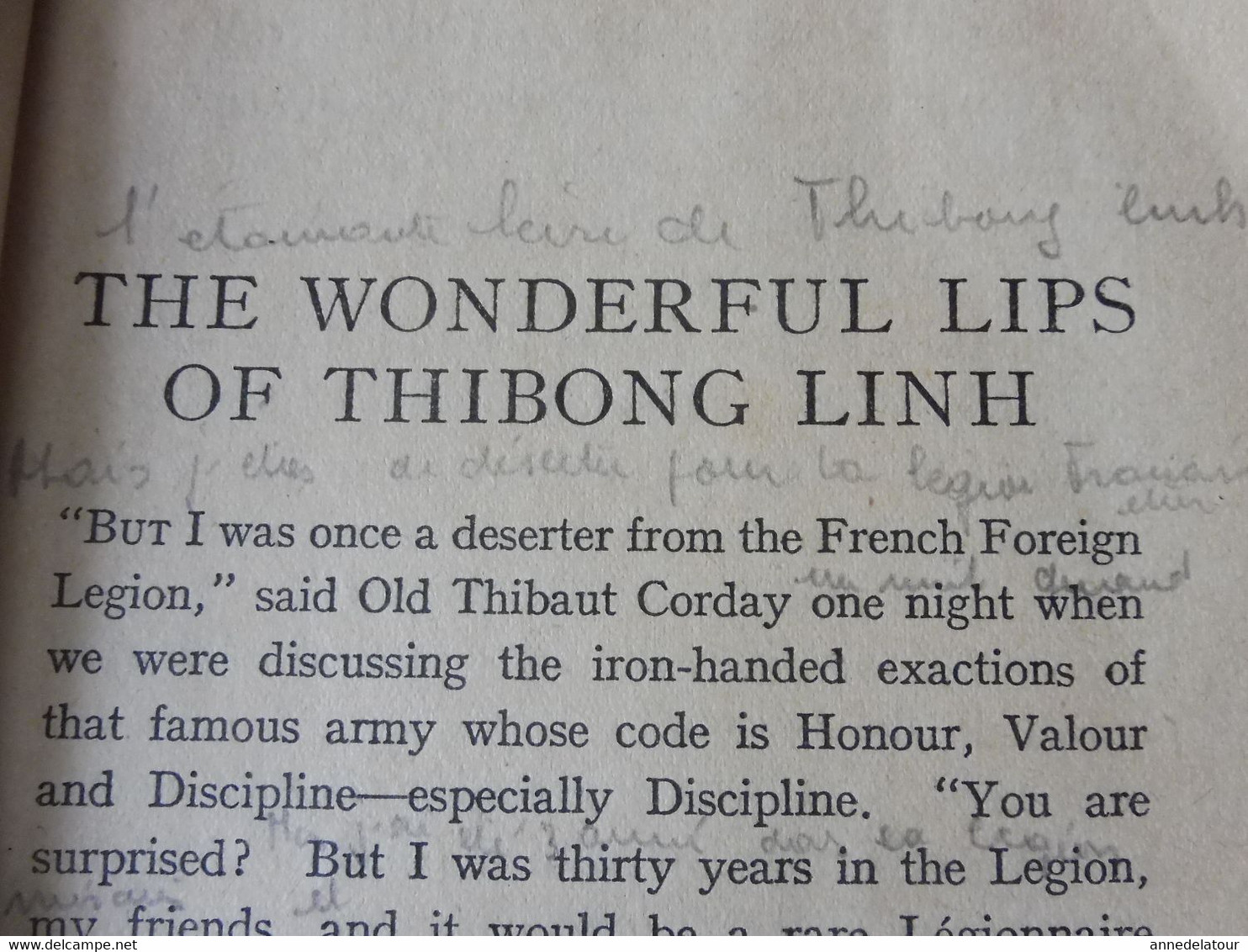 Légion étrangère française au Cambodge : THE WONDERFUL LIPS OF THIBONG LINH  (Story of the French Foreign Legion)