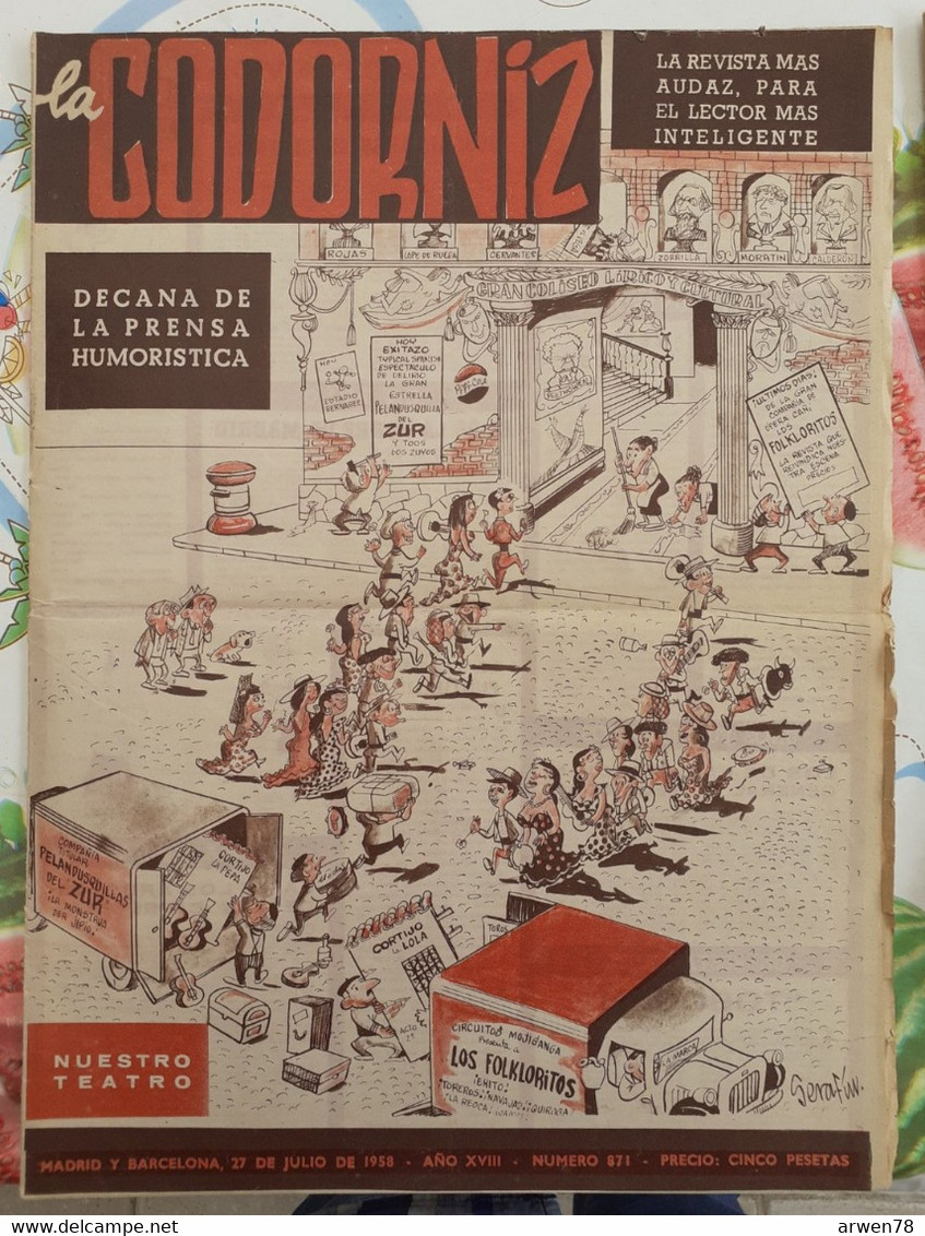 REVISTA ANTIGUA LA CODORNIZ DEL AÑO DE 1958 - [1] Until 1980
