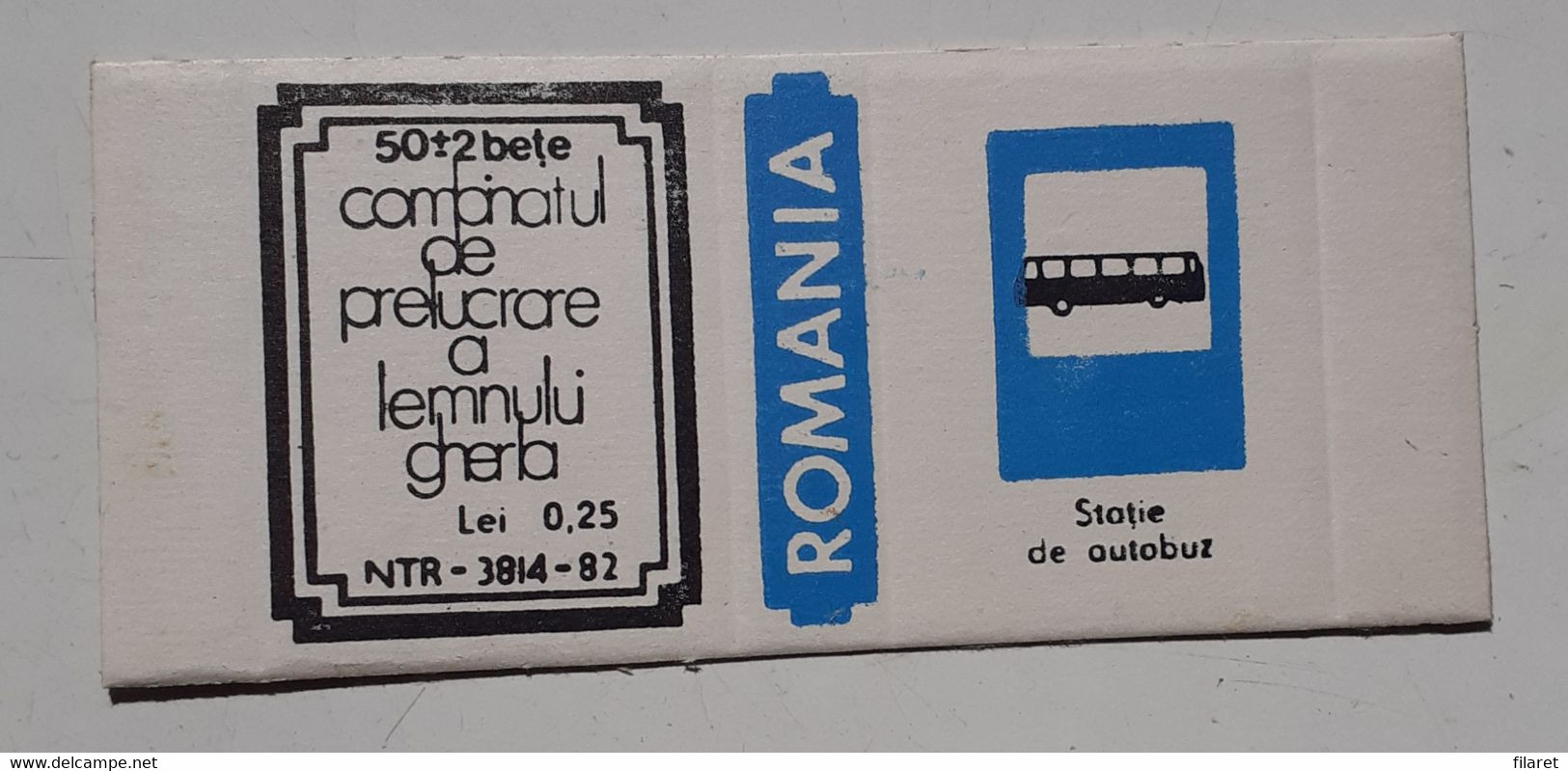 PANNEAUX ROUTIERS/ ROAD SIGNS/SEGNALI STRADALI,ROMANIA,GHERLA MATCHBOXES FACTORY,SKILLET UNFOLDED,1980 PERIOD - Boites D'allumettes