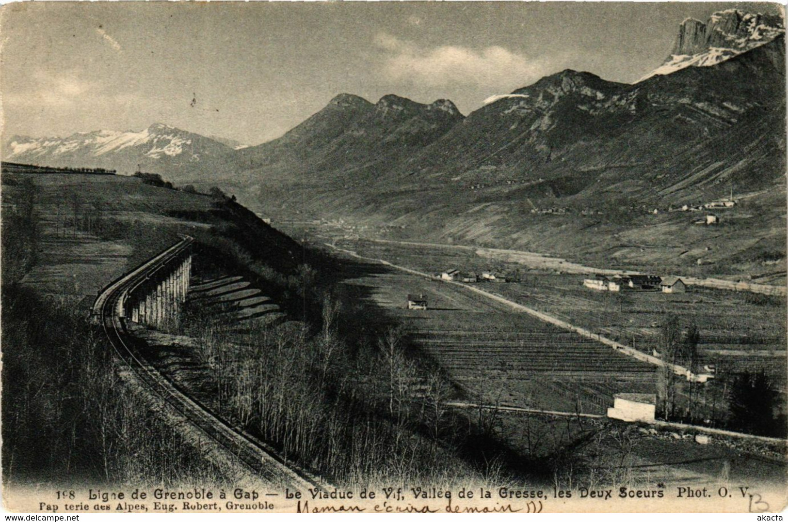 CPA AK Ligne De GRENOBLE A GAP Viaduc De Vif Vallée De La Gresse.. (652431) - Vif