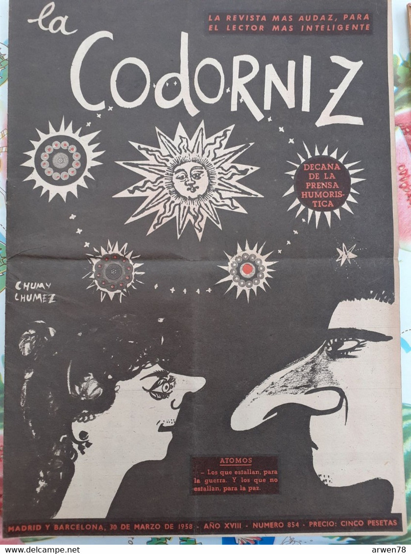 REVISTA ANTIGUA LA CODORNIZ DEL AÑO DE 1958 - [1] Tot 1980