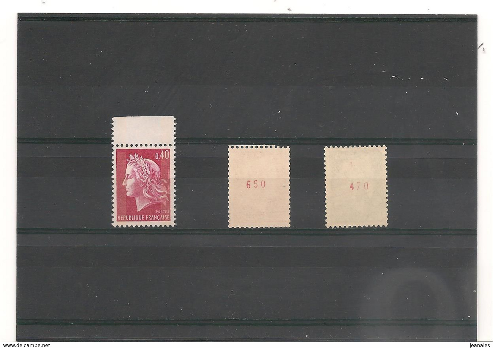 FRANCE 1967/69 MARIANNE DE CHEFFER N°Y/T: - 1536Ab- 1536Ba- 1536Bc - N° Rouge CÔTE : 25,00 € - Francobolli In Bobina