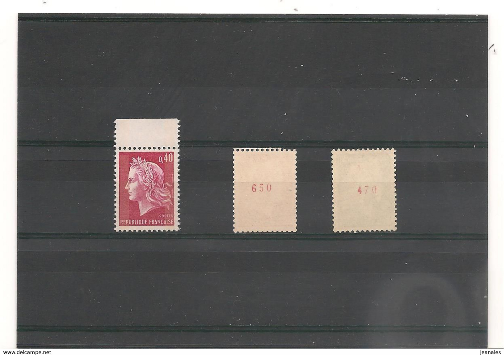 FRANCE 1967/69 MARIANNE DE CHEFFER N°Y/T: - 1536Ab- 1536Ba- 1536Bc - N° Rouge CÔTE : 25,00 € - Coil Stamps