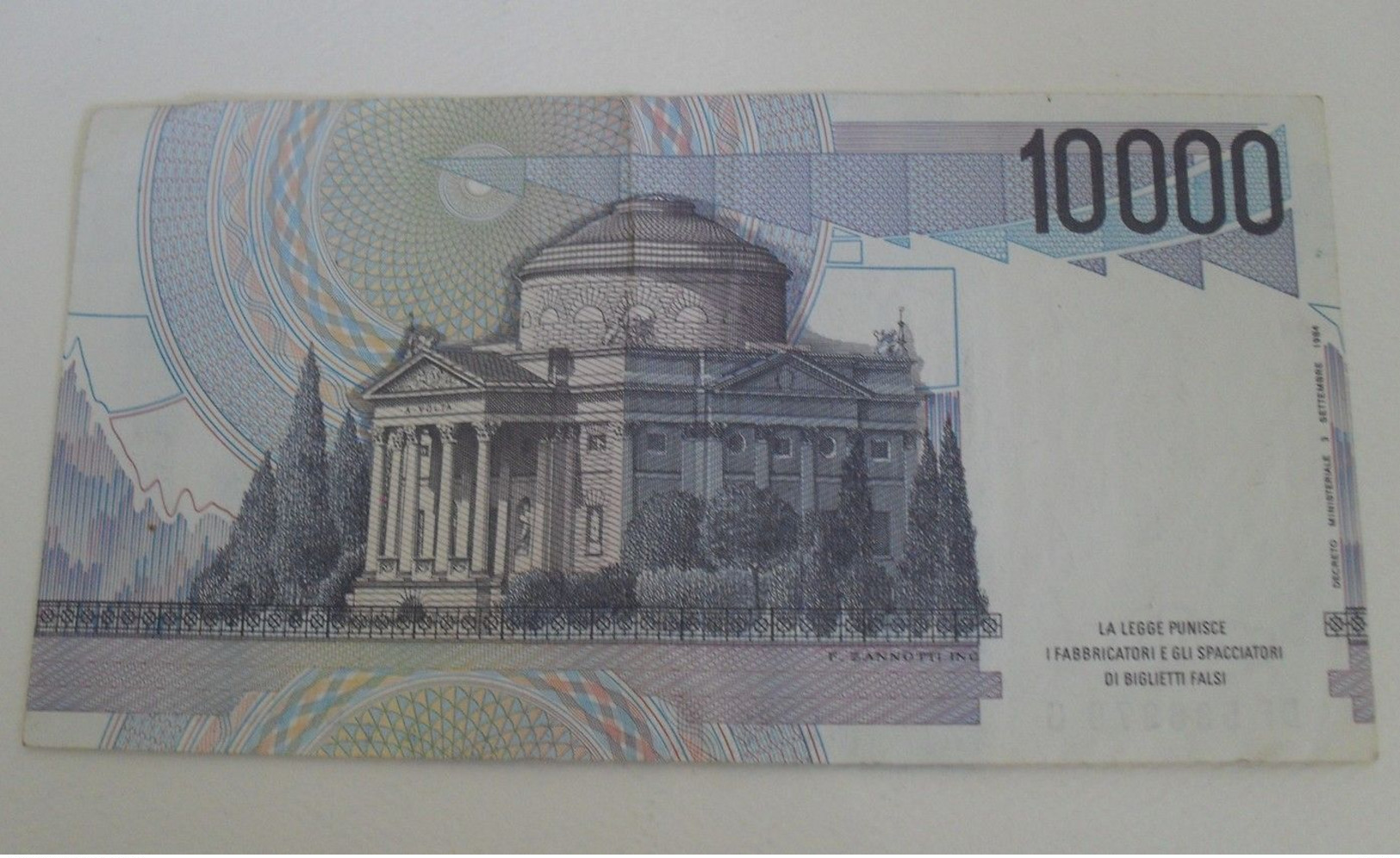 1984 - Italie - Italy - 10000 LIRE - DF 586979 G - 10000 Liras