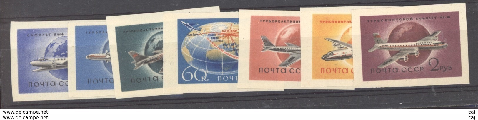 Russie  -  Avion  :  Yv  105a-11a  **    Non Dentelé - Unused Stamps