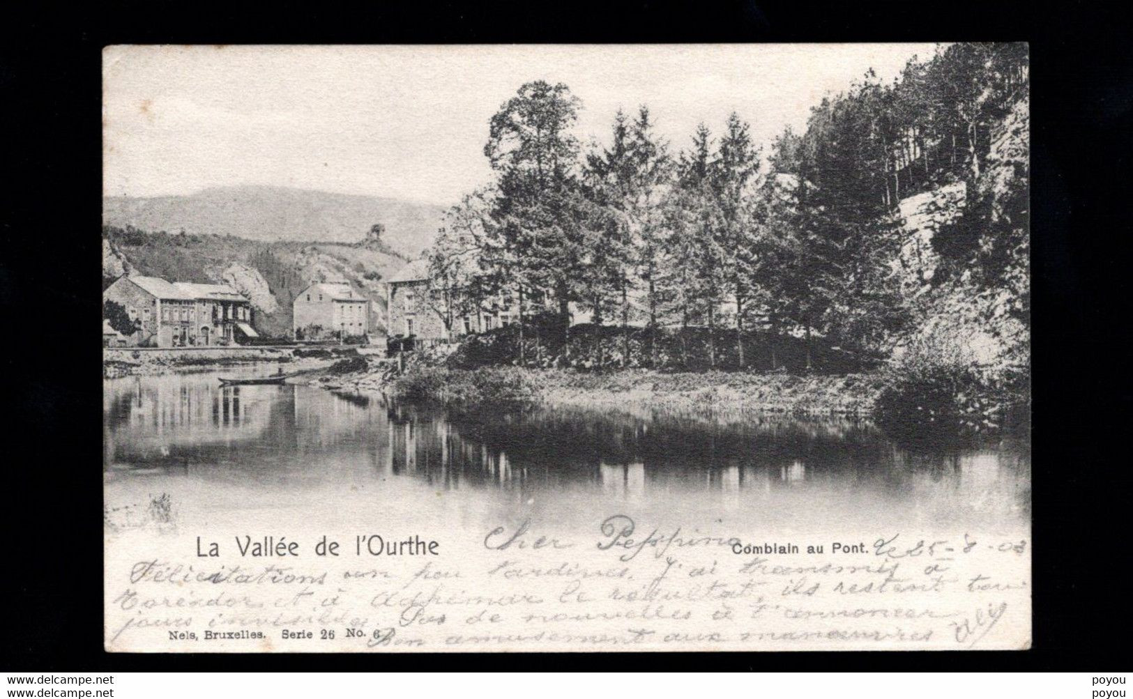 926-COMBLAIN AU PONT-vallee De L'ourthe-barque Bac Passeur-NELS Serie 26 No 6 - Comblain-au-Pont