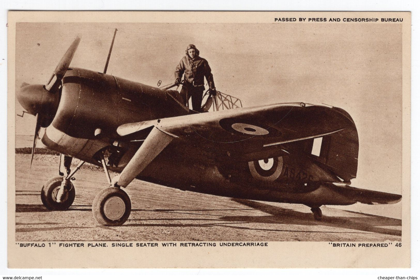 "BRITAIN PREPARED" 46 - "Buffalo 1" Fighter Plane. - War 1939-45