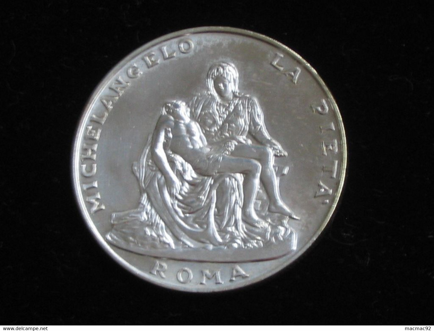 Médaille En Argent - Joannes Paulus II - Pontifex Maximus - Michelangelo La Pieta - ROMA   **** EN ACHAT IMMEDIAT **** - Royaux/De Noblesse