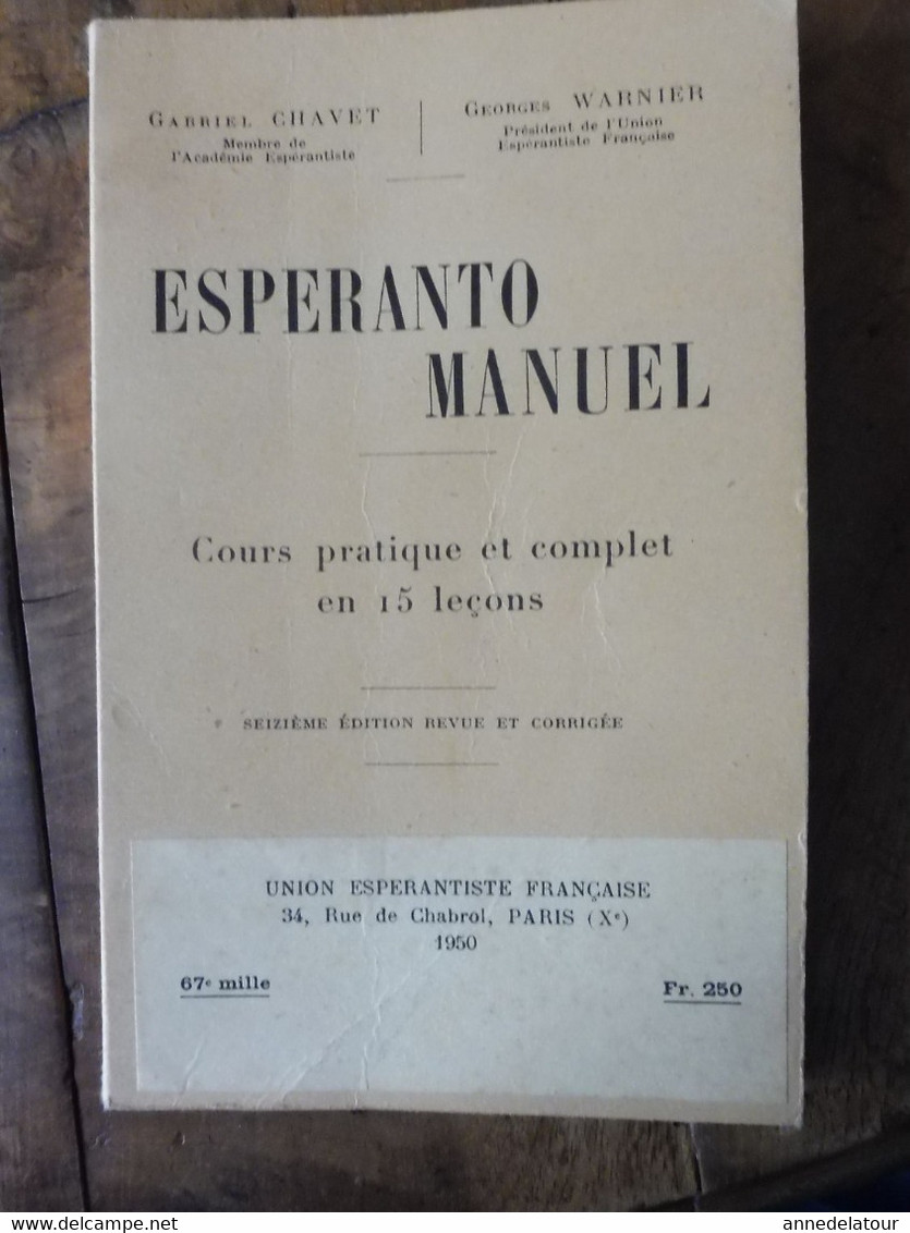 ESPERANTO MANUEL - Scolastici