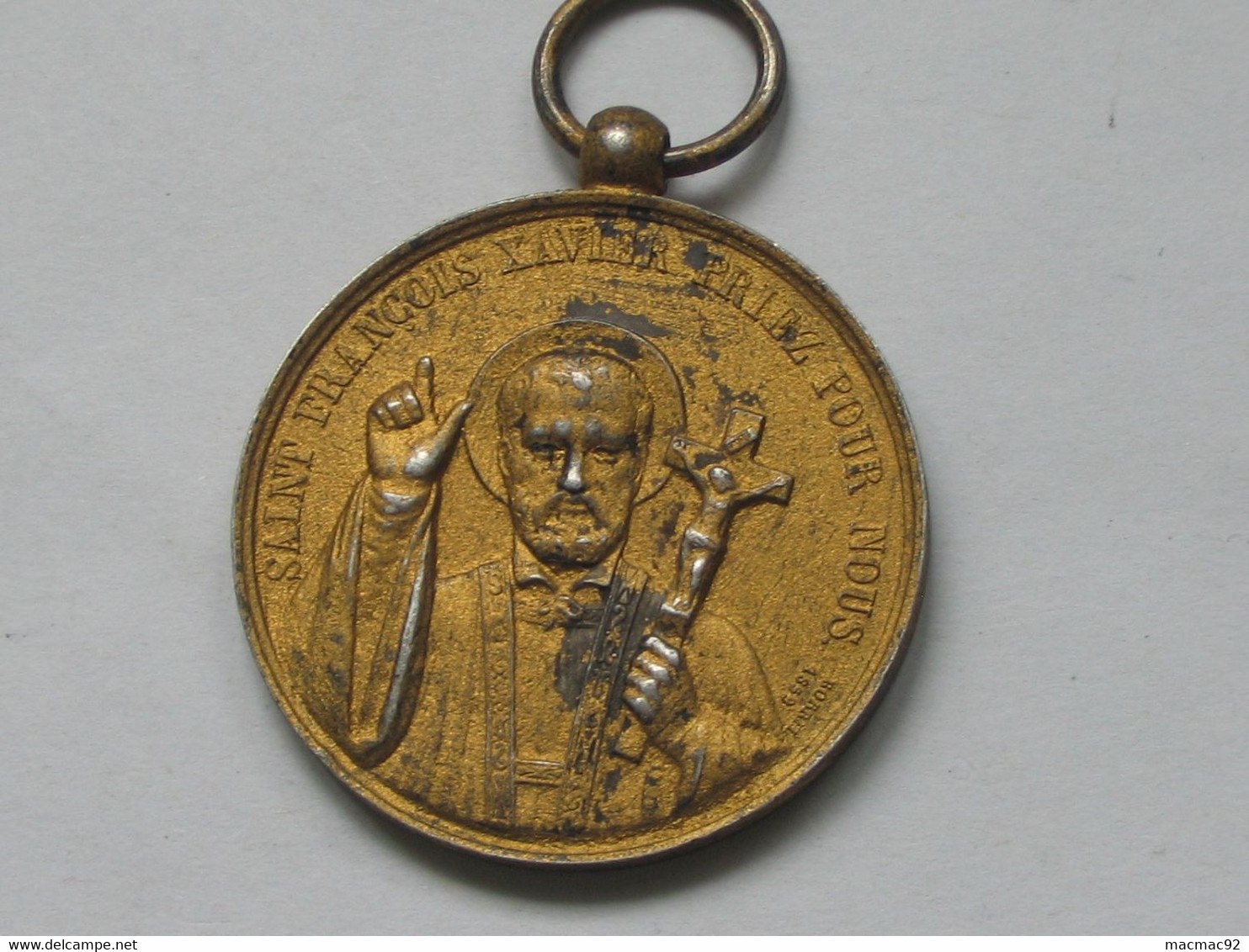 Médaille D'honneur Decernee A Mr Lansen - Saint Francois Xavier - Paroisse St Laurent   **** EN ACHAT IMMEDIAT **** - Religion & Esotericism