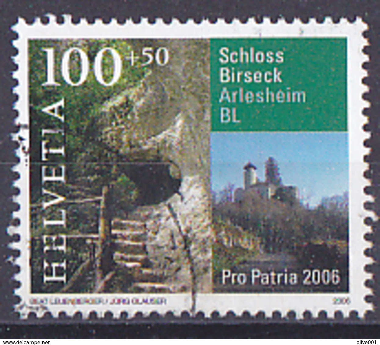 Timbres De Suisse Pro Patria De 2006 Parcs Et Jardins Historiques " Château De Birseck, Arlesheim, BL "  Tp Oblitéré - Usati