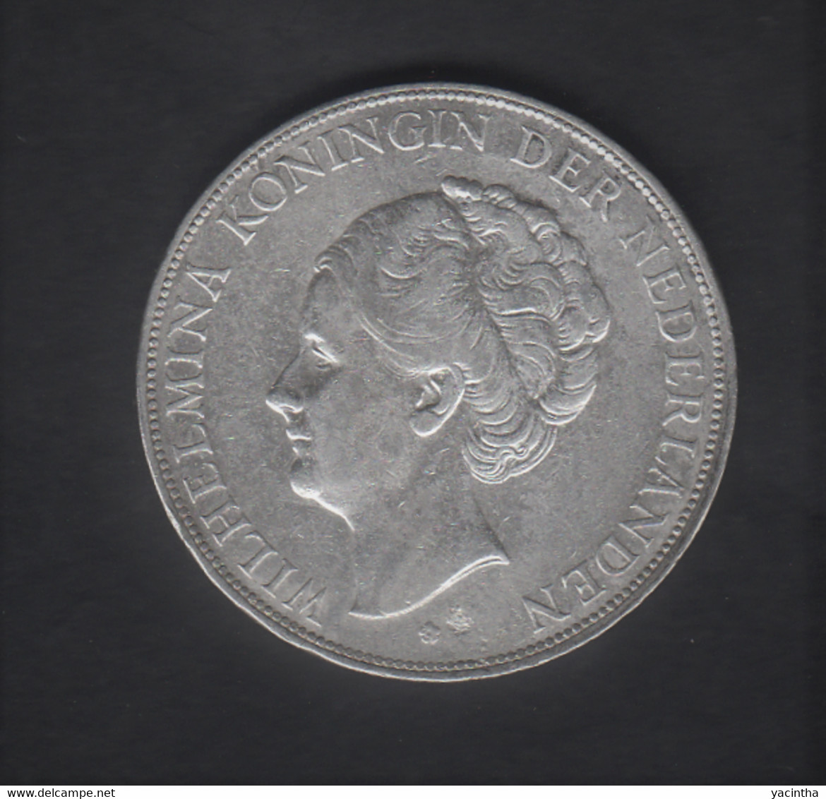 @Y@    Nederland  2 1/2  Gulden 1929  Wilhelmina   (5201) - 2 1/2 Gulden