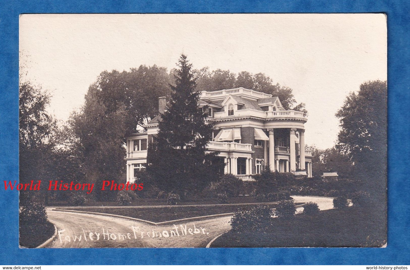 CPA Photo / RPPC - FREMONT / Nebraska - Fowler Home - Belle Maison à Identifier - Architecture USA - Fremont