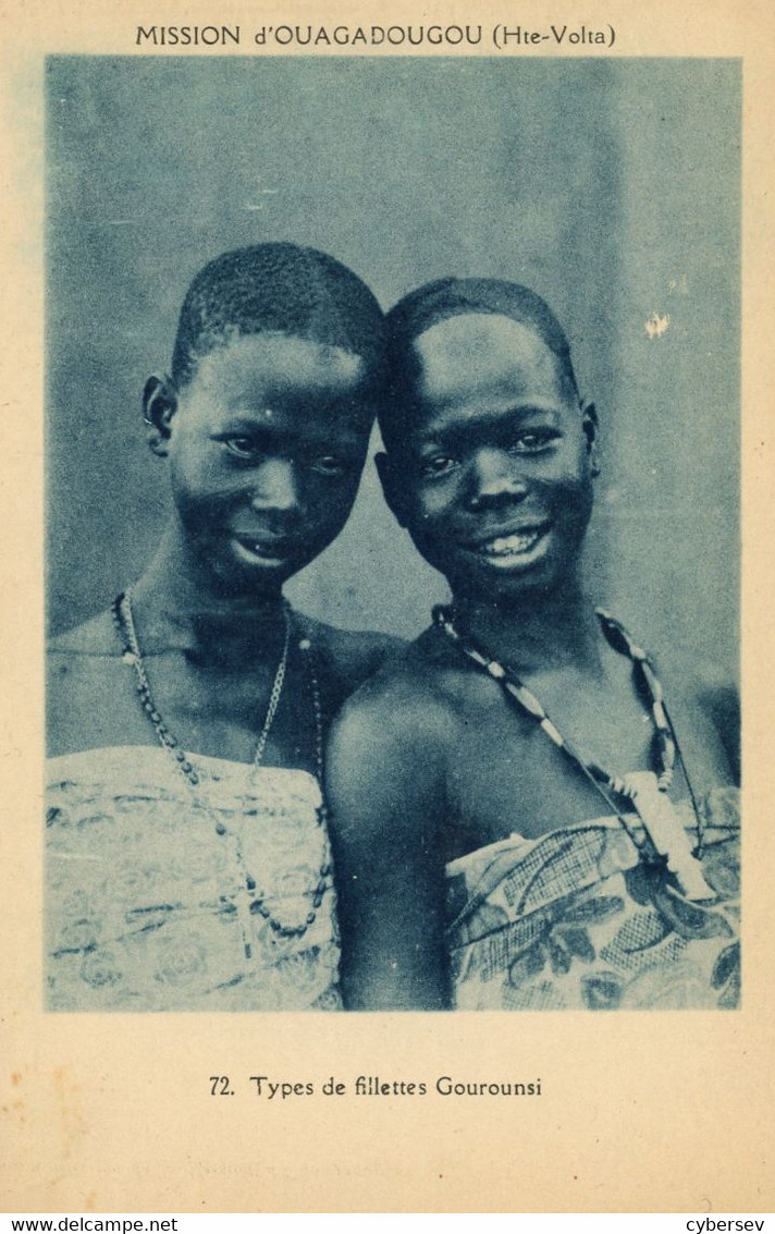 Types De Fillettes Gourounsi - Dahomey