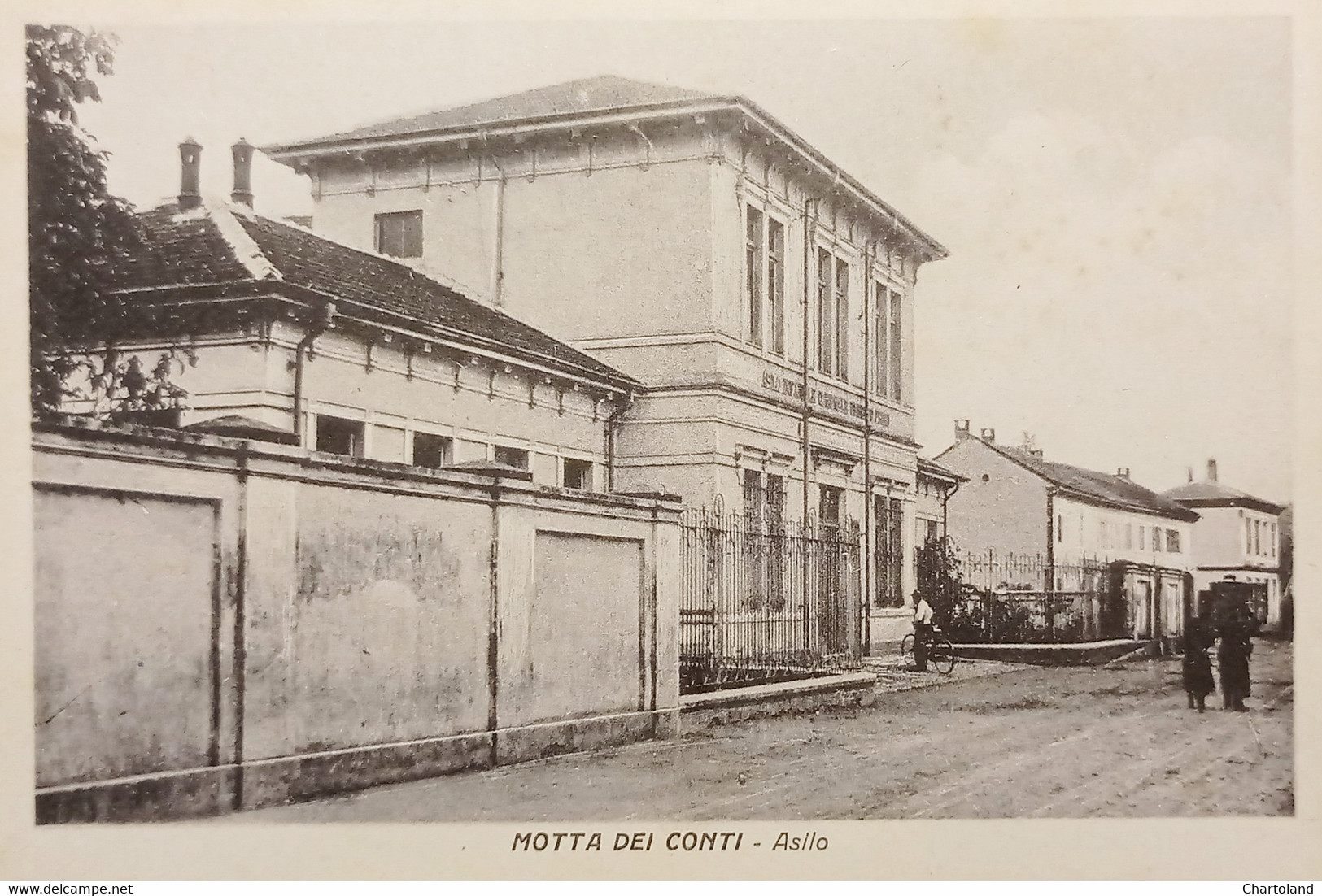 Cartolina - Motta Dei Conti ( Vercelli ) - Asilo - 1930 Ca. - Vercelli