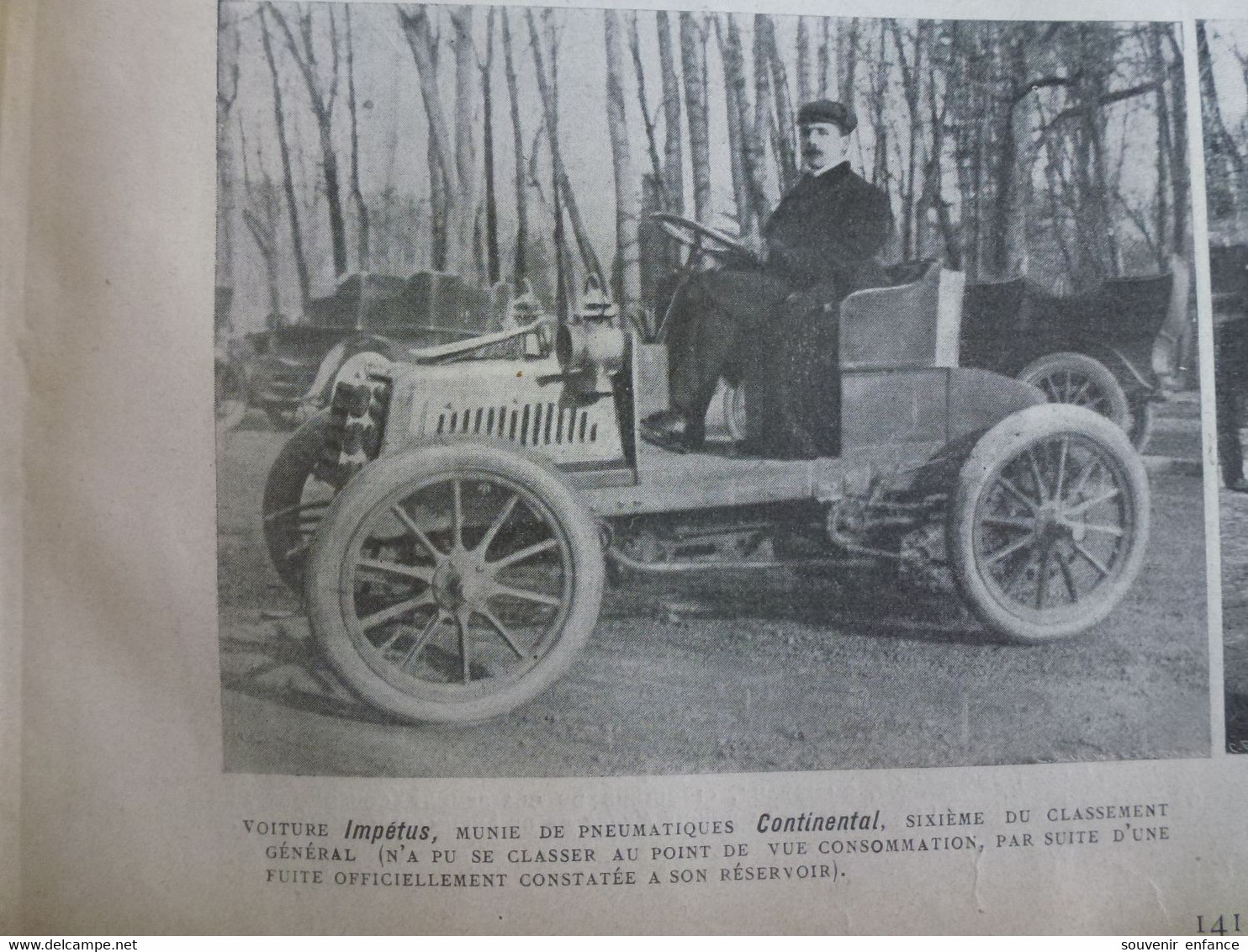 Rugby 1903 Stade Français Racing Automobile Pneus Continental De Dion Bouton Impetus Boxe Mainguet - Autres & Non Classés