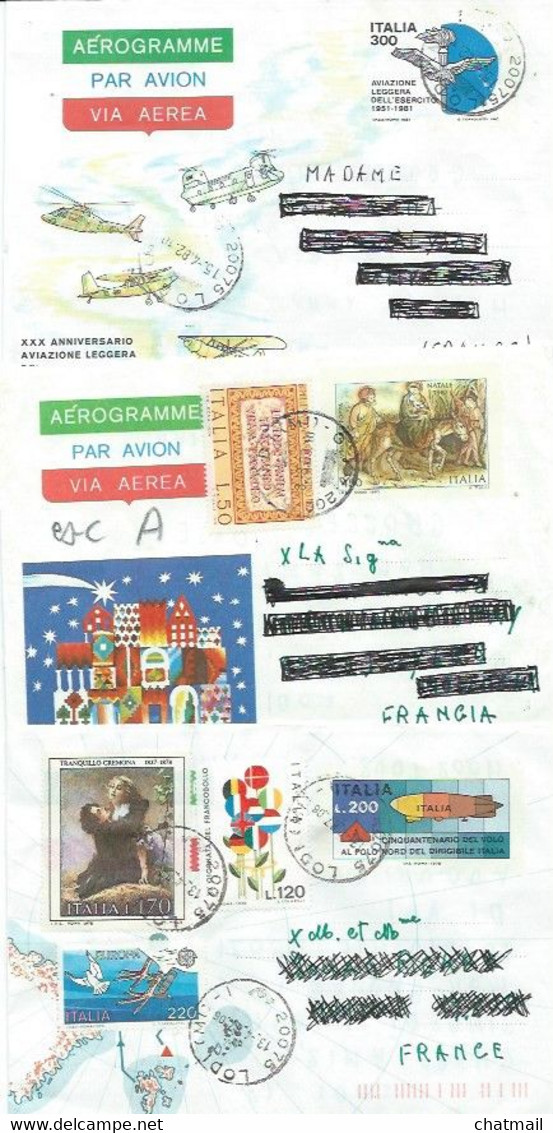 Lot De  29  Aerogrammes, Cartolina Et Biglietto Postale - Lotti E Collezioni