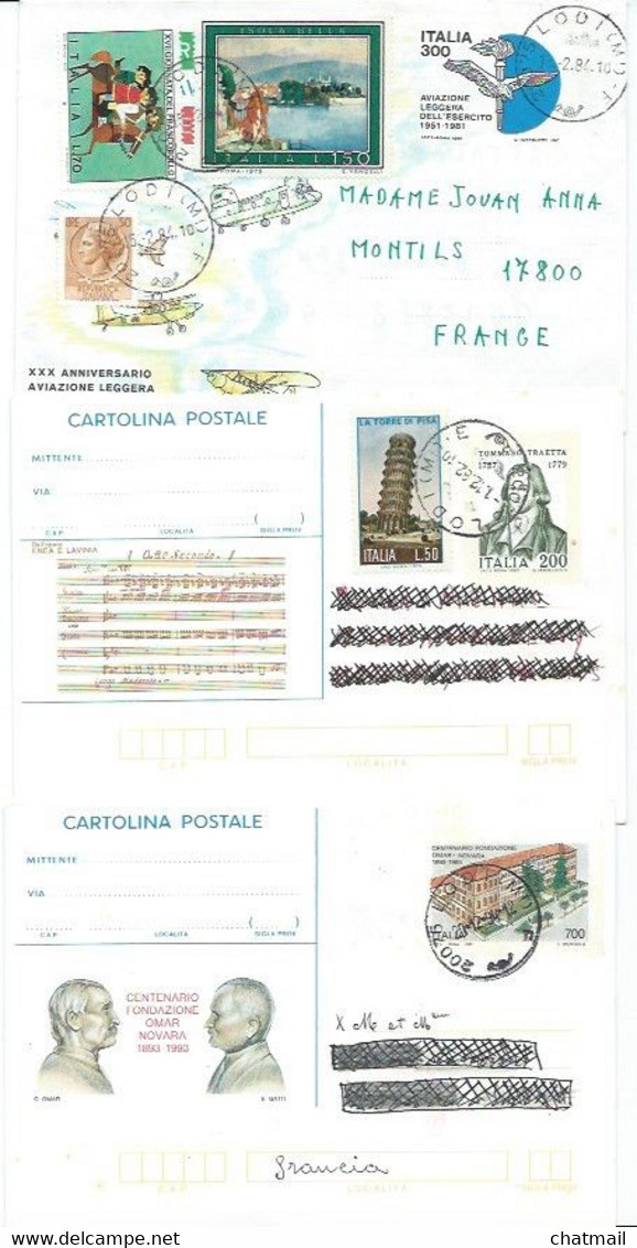 Lot De  29  Aerogrammes, Cartolina Et Biglietto Postale - Lotti E Collezioni