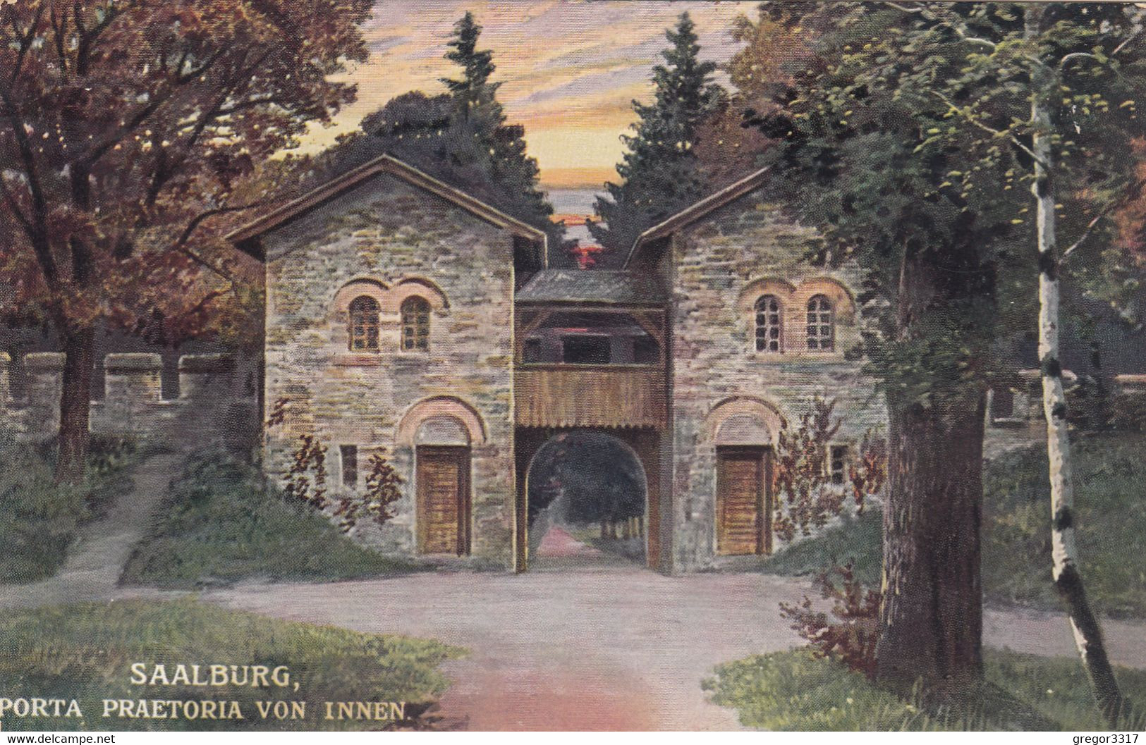 5200) SAALBURG - Porta Praetoria Von INNEN - Alt !! 1912 - Saalburg