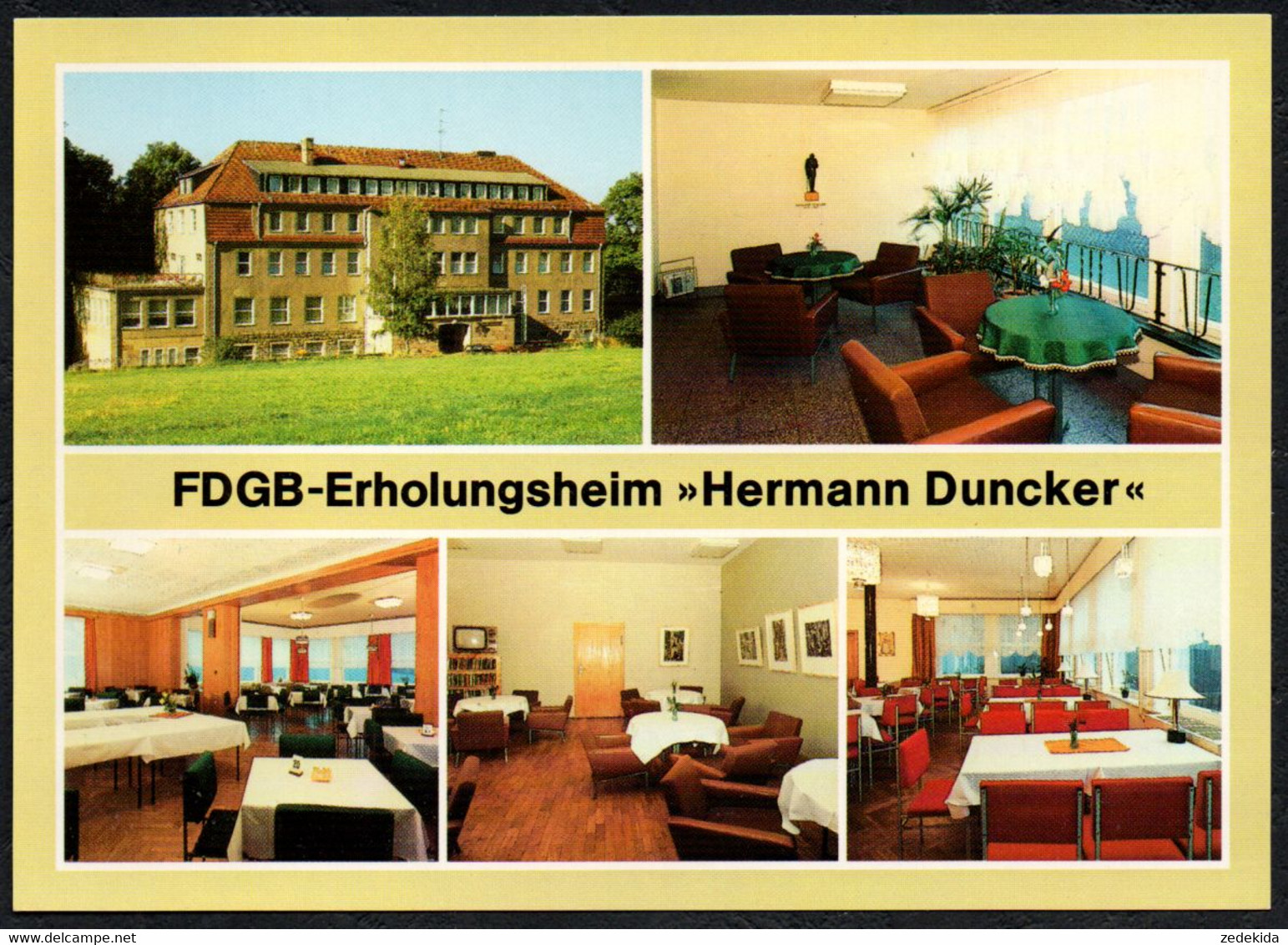 F1701 - TOP Hohnstein FDGB Heim Hermann Duncker Innenansicht - Bild Und Heimat Reichenbach - Hohnstein (Saechs. Schweiz)
