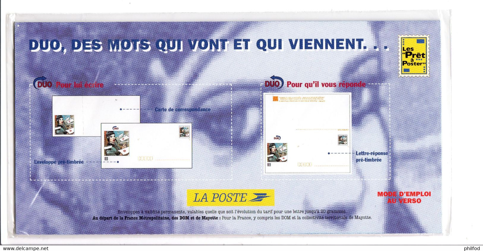 1996 - PAP DUO - Bandes Dessinées - Neuf Sous Blister - Prêts-à-poster:  Autres (1995-...)