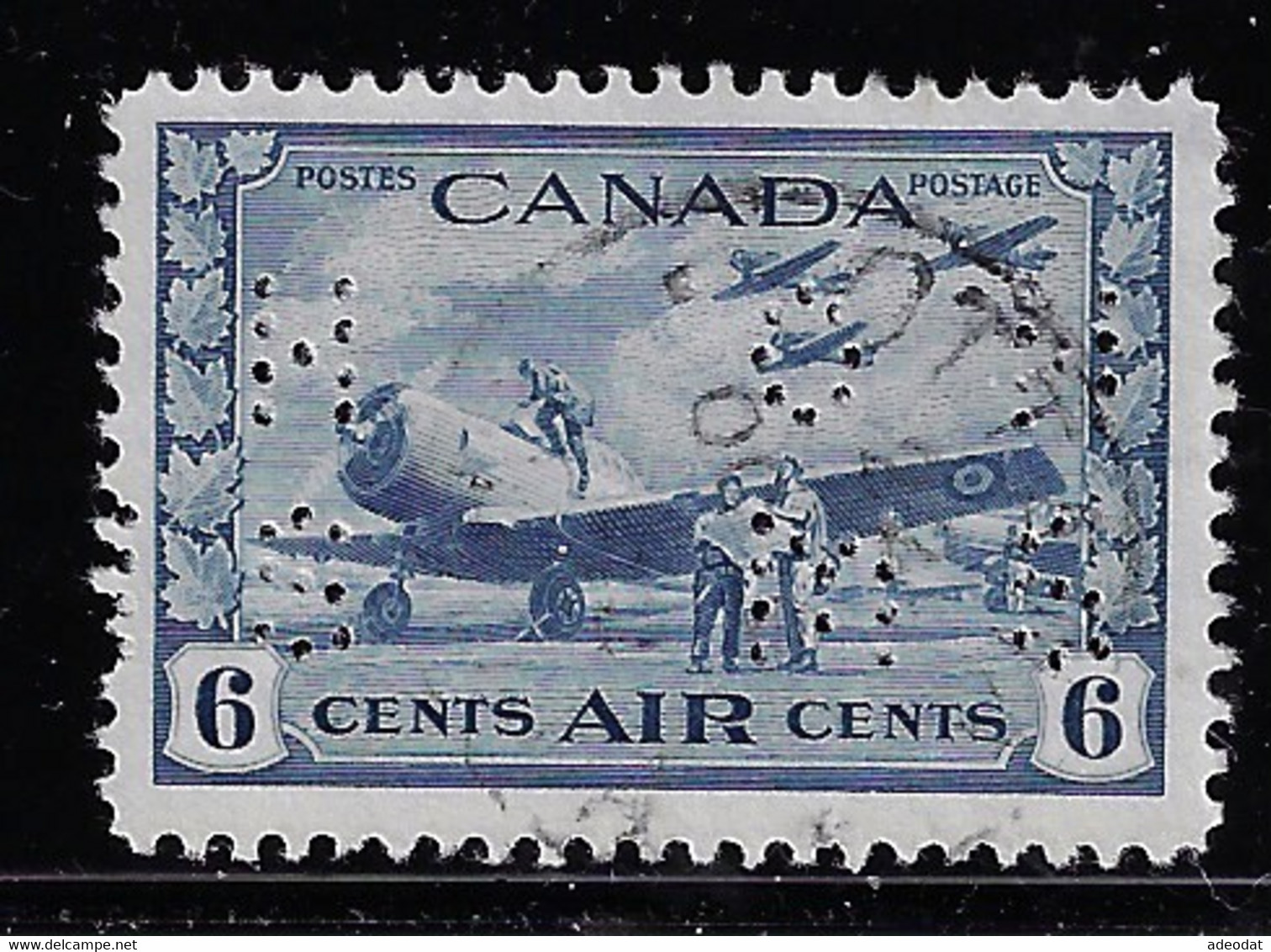 CANADA 1942 OHMS UNITRADE OC7 - Perforadas