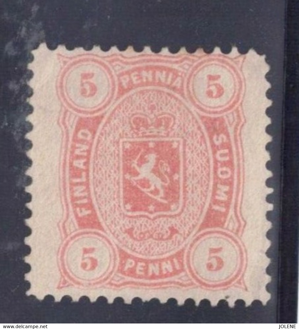 FINLANDE - N ° 14 - ( * ) - NEUF SANS GOMME - TRACE DE CHARNIERE - PORT 1.70 € - LETTRE SUIVIE - - Gebruikt