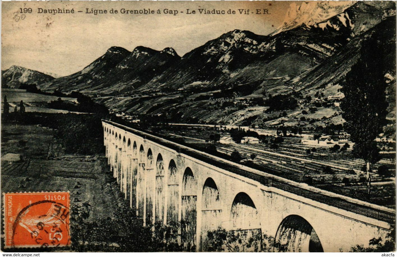 CPA AK Dauphiné - Ligne De GRENOBLE A GAP - Le Viaduc De Vif (652434) - Vif