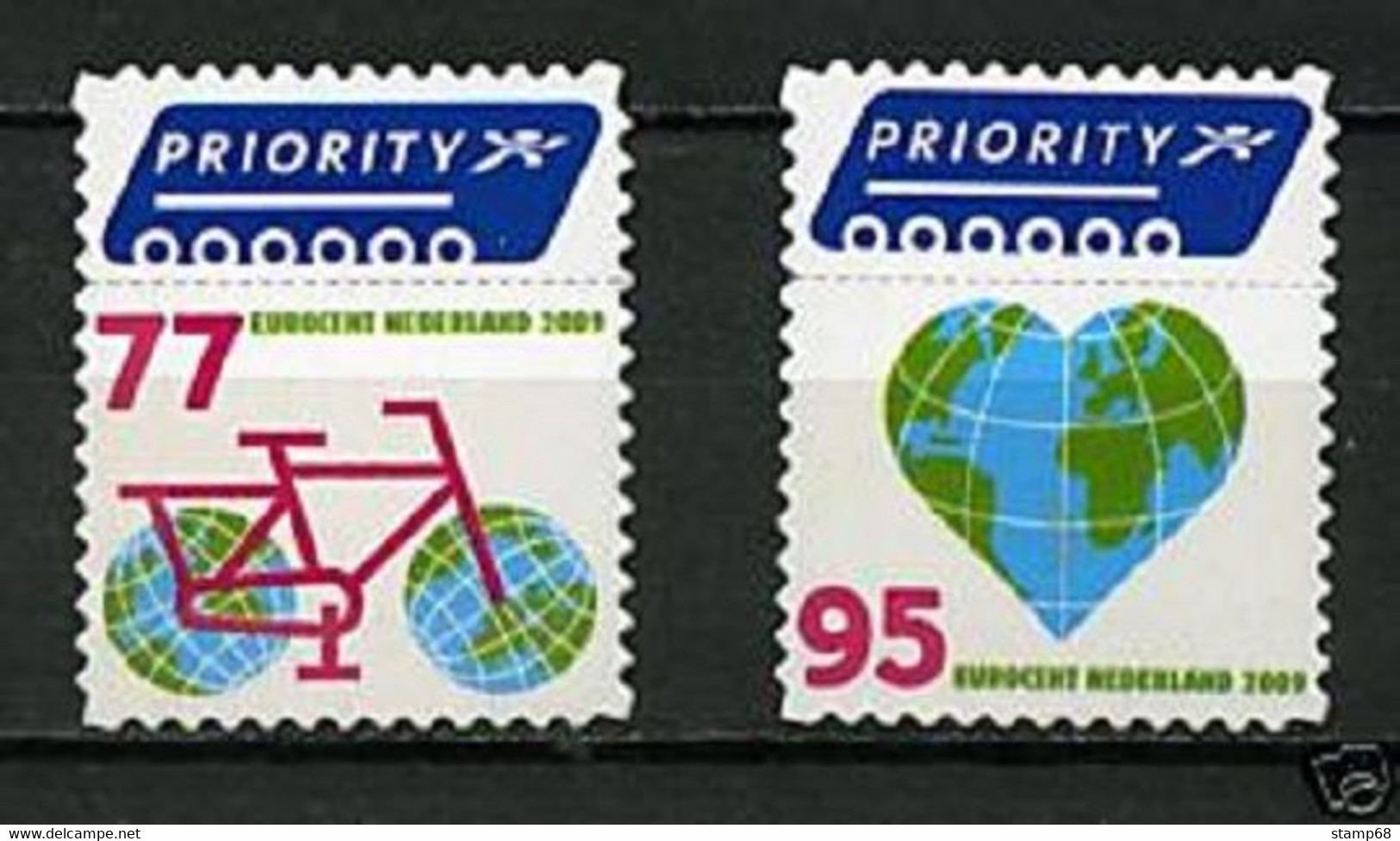 Nederland NVPH 2621-22 Binnen En Buiten Europa 2009 Gestanst MNH Postfris - Altri & Non Classificati