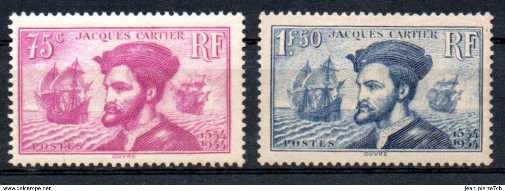 France Frankreich Y&T 296**, 297** - Unused Stamps