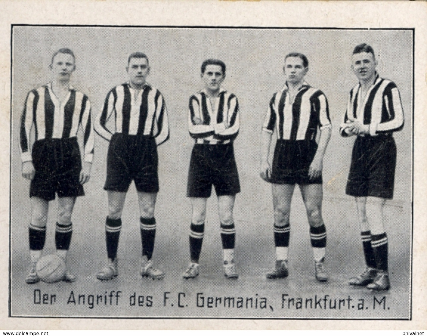 GREILING SAMMELBILDER , CROMOS TABACO , FÚTBOL , SOCCER , FUSSBALL , DER ANGRIFF DES F.C. GERMANIA , FRANKFURT - Andere Merken