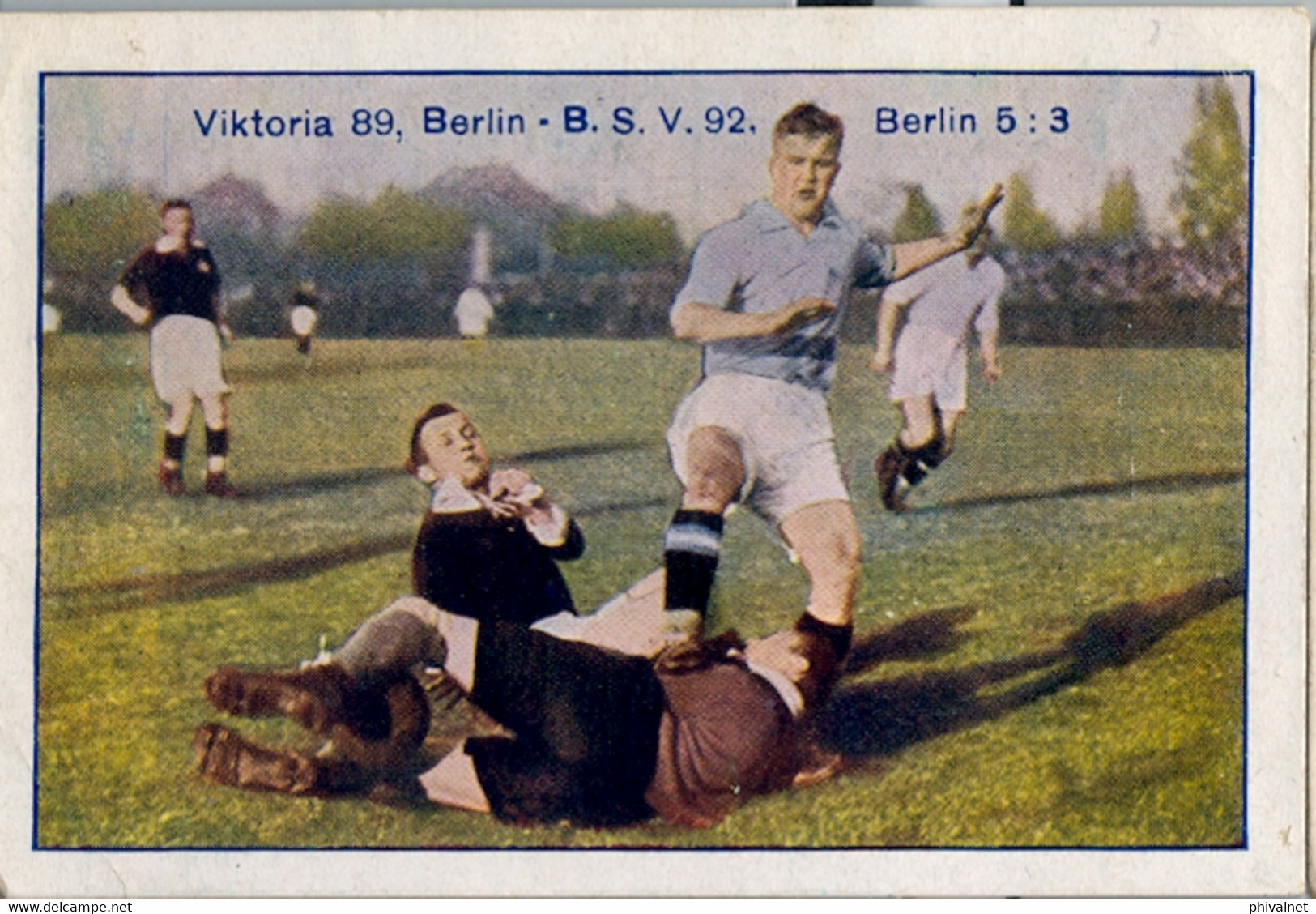 GREILING SAMMELBILDER , CROMOS TABACO , FÚTBOL , SOCCER , FUSSBALL , VIKTORIA 89 , BERLIN - B.S.V. 92 - Autres Marques