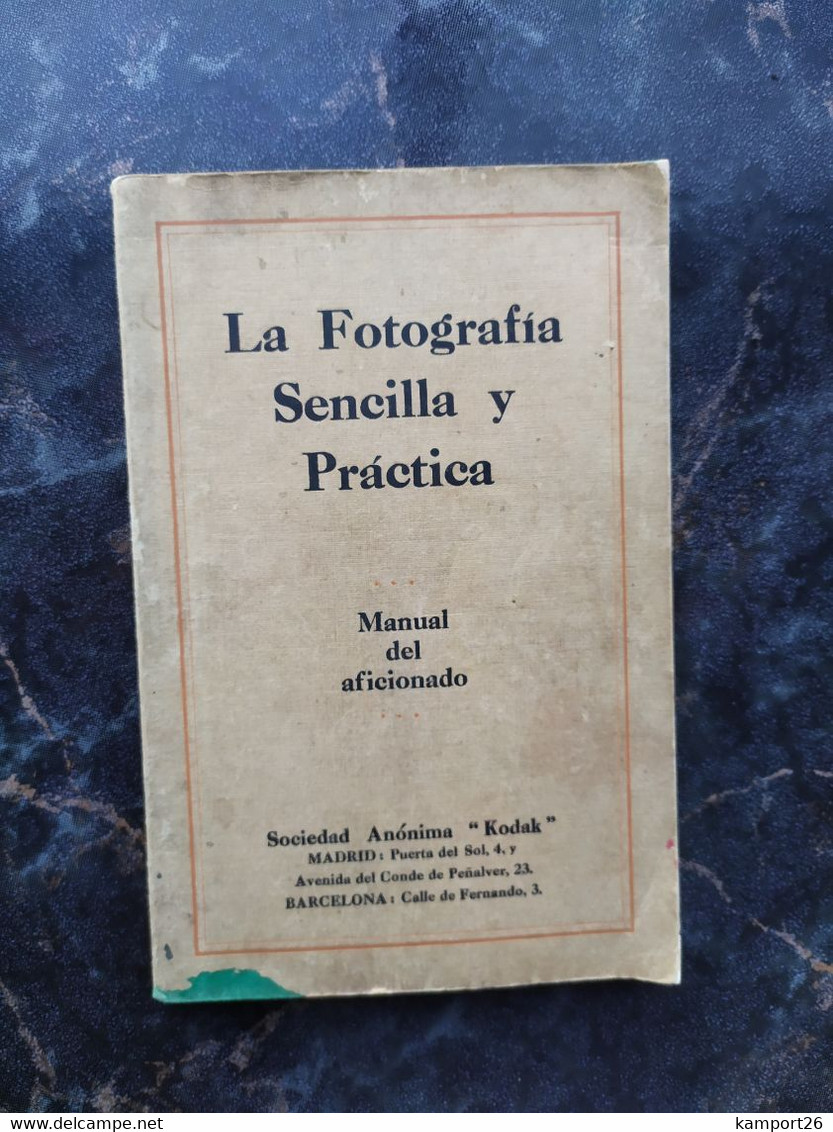 1900s Le Fotografia Seneilla Y Practica EASTMAN KODAK Photografia VELOX Antique Camera - Práctico