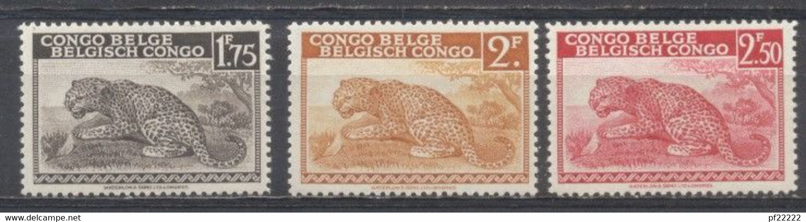 Congo Belga, 1942, Leopardo, Nuevos - Ungebraucht