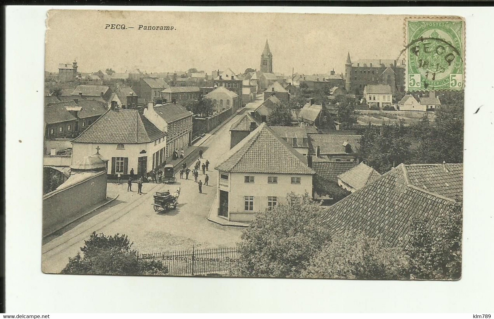 Belgique - Pecq - Province Hainaut - Panorama - Animée - Attelage - - Pecq