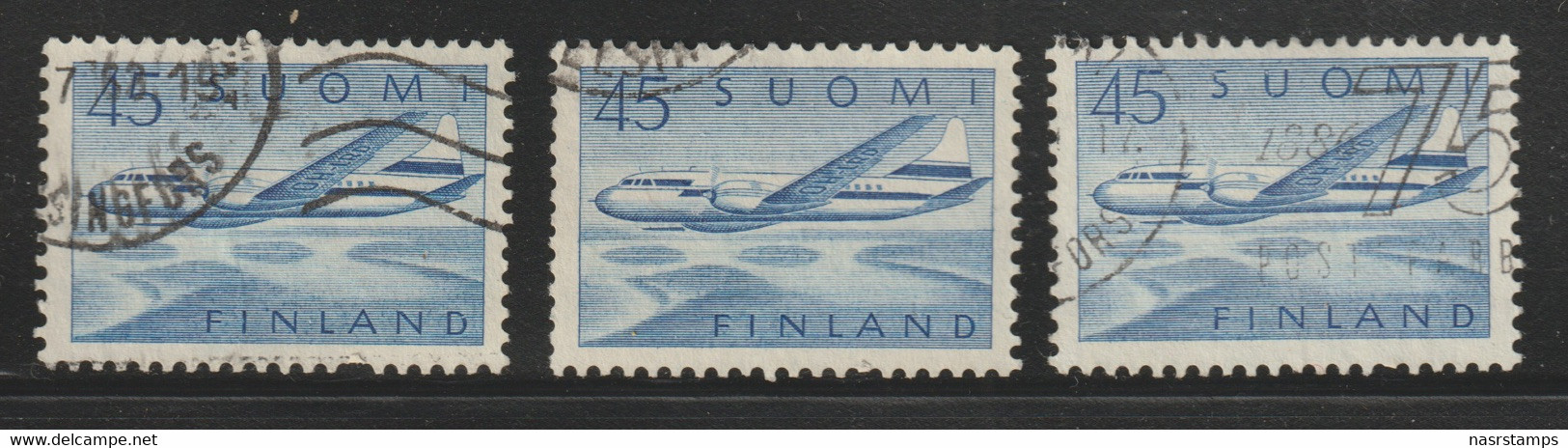 FINLAND - 1959 - ( Convair 440 Over Lakes ) - As Scan - Usados