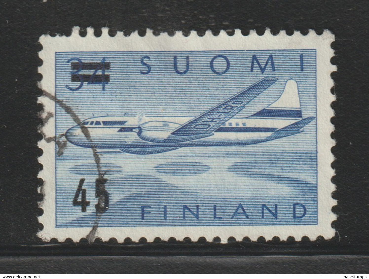 FINLAND - 1959 - ( Convair 440 Over Lakes - 45m On 34m ) - As Scan - Used Stamps