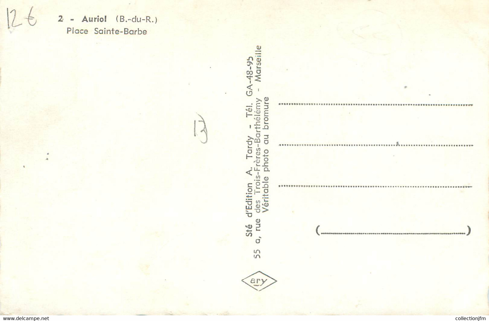 CPSM FRANCE 13 "Auriol; Place Saint Barbe" - Auriol